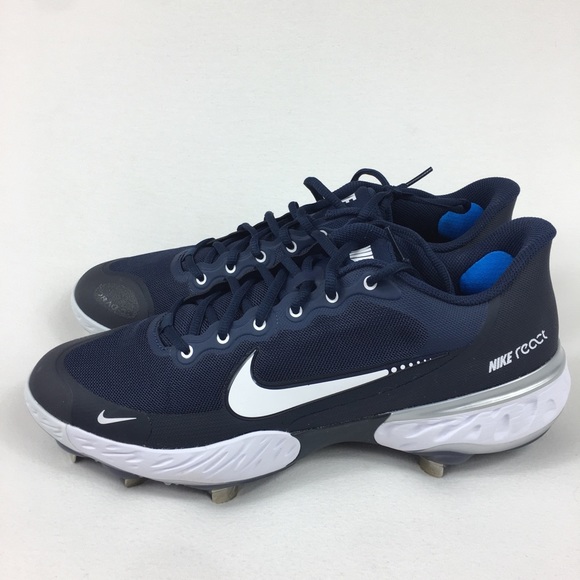 Nike Shoes | Nike Alpha Huarache Elite 3 Low Metal Cleats Navy Blue Mens Size 10.5, 11 New | Color: Black/Blue | Size: 10.5 | Restockgoods's Closet